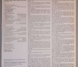 Ludwig van Beethoven "Patriotische Gesänge, Besinnliche Lieder, Liebeslieder (Supplement)" (ETERNA – 8 26 260) Cover Rückseite Ludwig van Beethoven "Patriotische Gesänge, Besinnliche Lieder, Liebeslieder (Supplement)" (ETERNA – 8 26 260) Cover Rückseite