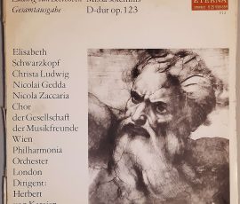 Ludwig van Beethoven "Missa Solemnis D-Dur Op. 123" (ETERNA – 8 25 559) Cover Vorderseite Ludwig van Beethoven "Missa Solemnis D-Dur Op. 123" (ETERNA – 8 25 559) Cover Vorderseite