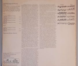 J. S. Bach – "Das Wohltemperierte Klavier I - Präludien Und Fugen 19-24 BWV 864- Cover Rückseite J. S. Bach – "Das Wohltemperierte Klavier I - Präludien Und Fugen 19-24 BWV 864- Cover Rückseite