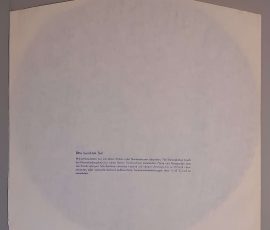 J. S. Bach – "Kantaten, Der Zufriedengestellte Äolus (BWV 20" (ETERNA– 8 26 582) Schutzhülle J. S. Bach – "Kantaten, Der Zufriedengestellte Äolus (BWV 20" (ETERNA– 8 26 582) Schutzhülle