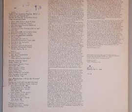 J. S. Bach – "Lobet Gott in seinen Reichen (Kantate BWV 11 / Zwei Duette Aus BWV 140" (ETERNA – 8 25 282) Cover Rückseite J. S. Bach – "Lobet Gott in seinen Reichen (Kantate BWV 11 / Zwei Duette Aus BWV 140" (ETERNA – 8 25 282) Cover Rückseite