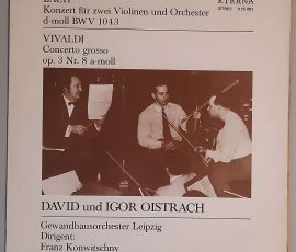 Konzert Für Zwei Violinen Und Orchester D-moll BWV 1043 / C" (ETERNA – 8 25 882) Cover Vorderseite Konzert Für Zwei Violinen Und Orchester D-moll BWV 1043 / C" (ETERNA – 8 25 882) Cover Vorderseite