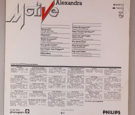 Alexandra – "Alexandra" (Philips – 6449 074) Cover Rückseite Alexandra – "Alexandra" (Philips – 6449 074) Cover Rückseite