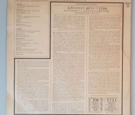 Various– "Greatest Hits Of 1790" (Columbia Masterworks – 35858) Cover Rückseite Various– "Greatest Hits Of 1790" (Columbia Masterworks – 35858) Cover Rückseite
