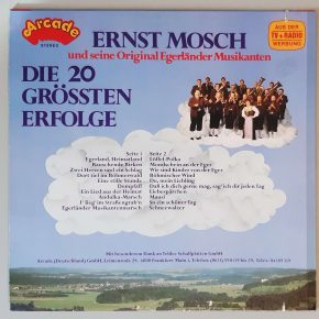 Ernst Mosch Und Egerländer Musikant "Die 20 Grössten Erfolge" (Arcade– ADE G 38) Cover Rückseite Ernst Mosch Und Egerländer Musikant "Die 20 Grössten Erfolge" (Arcade– ADE G 38) Cover Rückseite