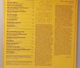 Claire Waldoff – "Hermann Heeßt Er!" (AMIGA – 8 45 279) Cover Rückseite Claire Waldoff – "Hermann Heeßt Er!" (AMIGA – 8 45 279) Cover Rückseite