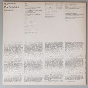 Carl Maria von Weber "Der Freischütz" (Querschnitt) (ETERNA – 8 26 430) Cover Rückseite Carl Maria von Weber "Der Freischütz" (Querschnitt) (ETERNA – 8 26 430) Cover Rückseite