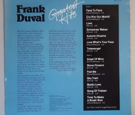 Frank Duval – "Greatest Hits" (AMIGA – 8 56 343) Cover Rückseite Frank Duval – "Greatest Hits" (AMIGA – 8 56 343) Cover Rückseite
