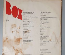 Various – "Box Nr. 2 - 1978" (AMIGA – 8 55 611) Cover Rückseite Various – "Box Nr. 2 - 1978" (AMIGA – 8 55 611) Cover Rückseite