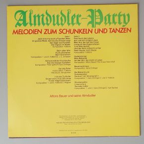 "Almdudler-Party - Melodien Zum Schunkeln Und Tanzen" (AMIGA – 8 55 372) Cover Rückseite "Almdudler-Party - Melodien Zum Schunkeln Und Tanzen" (AMIGA – 8 55 372) Cover Rückseite