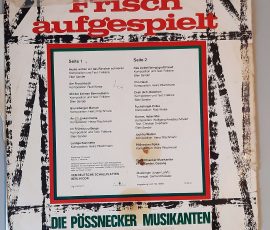 Die Pössnecker Musikanten – "Frisch Aufgespielt" (AMIGA – 8 55 291) Cover Rückseite Die Pössnecker Musikanten – "Frisch Aufgespielt" (AMIGA – 8 55 291) Cover Rückseite