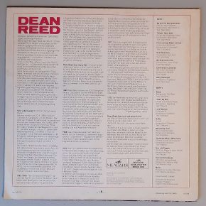 Dean Reed – "Dean Reed" (Мelodia AMIGA – 8 55 304) Cover Rückseite Dean Reed – "Dean Reed" (Мelodia AMIGA – 8 55 304) Cover Rückseite