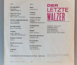 AMIGA Studio Orchester – "Der Letzte Walzer" (AMIGA – 8 55 156) Cover Rückseite AMIGA Studio Orchester – "Der Letzte Walzer" (AMIGA – 8 55 156) Cover Rückseite