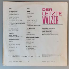 AMIGA Studio Orchester – "Der Letzte Walzer" (AMIGA – 8 55 156) Cover Rückseite AMIGA Studio Orchester – "Der Letzte Walzer" (AMIGA – 8 55 156) Cover Rückseite