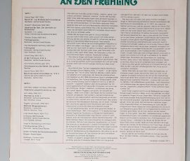 Various – "An Den Frühling" (AMIGA – 8 45 084) Cover Rückseite Various – "An Den Frühling" (AMIGA – 8 45 084) Cover Rückseite