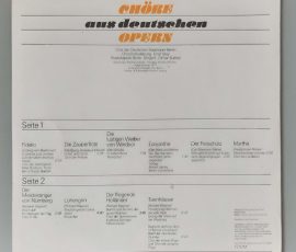 Chor Der Staatsoper Berlin - "Chöre Aus Deutschen Opern" (ETERNA – 8 26 944) Cover Rückseite Chor Der Staatsoper Berlin - "Chöre Aus Deutschen Opern" (ETERNA – 8 26 944) Cover Rückseite