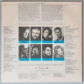 Various – "Dies Bildnis Ist Bezaubernd Schön" (Opern-Gala-Abend) (ETERNA – 8 25 004) Cover Rückseite Various – "Dies Bildnis Ist Bezaubernd Schön" (Opern-Gala-Abend) (ETERNA – 8 25 004) Cover Rückseite