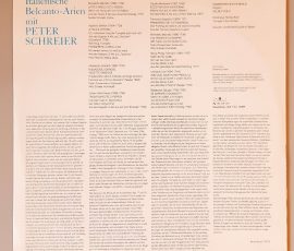 Peter Schreier – "Italienische Belcanto-Arien" (ETERNA – 8 26 074) Cover Rückseite Peter Schreier – "Italienische Belcanto-Arien" (ETERNA – 8 26 074) Cover Rückseite