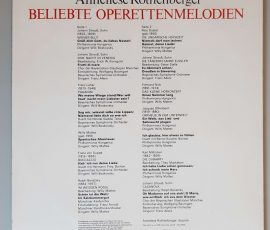 Anneliese Rothenberger – "Beliebte Operettenlieder" (AMIGA – 8 45 248) Cover Rückseite Anneliese Rothenberger – "Beliebte Operettenlieder" (AMIGA – 8 45 248) Cover Rückseite