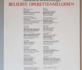 Anneliese Rothenberger – "Beliebte Operettenlieder" (AMIGA – 8 45 248) Cover Rückseite Anneliese Rothenberger – "Beliebte Operettenlieder" (AMIGA – 8 45 248) Cover Rückseite