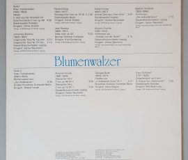 Various – "Blumenwalzer" (ETERNA – 8 27 419) Cover Rückseite Various – "Blumenwalzer" (ETERNA – 8 27 419) Cover Rückseite
