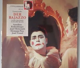 Ruggiero Leoncavallo – "Der Bajazzo (Großer Querschnitt In Deutscher Sprache)" (Die Volksplatte – SMVP 8012) Cover Vorderseite Ruggiero Leoncavallo – "Der Bajazzo (Großer Querschnitt In Deutscher Sprache)" (Die Volksplatte – SMVP 8012) Cover Vorderseite