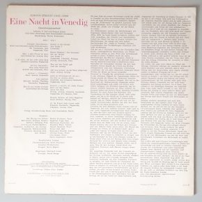 Johann Strauss – "Eine Nacht In Venedig (Querschnitt)" (ETERNA – 8 45 069) Cover Rückseite Johann Strauss – "Eine Nacht In Venedig (Querschnitt)" (ETERNA – 8 45 069) Cover Rückseite