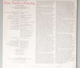 Johann Strauss – "Eine Nacht In Venedig (Querschnitt)" (ETERNA – 8 45 069) Cover Rückseite Johann Strauss – "Eine Nacht In Venedig (Querschnitt)" (ETERNA – 8 45 069) Cover Rückseite