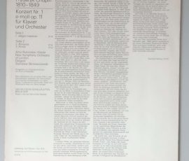 Frédéric Chopin - "Klavierkonzert E-moll" (ETERNA – 8 26 721) Cover Rückseite Frédéric Chopin - "Klavierkonzert E-moll" (ETERNA – 8 26 721) Cover Rückseite