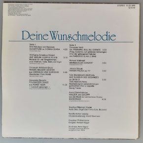 Various – "Deine Wunschmelodie" (ETERNA – 8 25 646) Ausgabe 1983 Cover Rückseite Various – "Deine Wunschmelodie" (ETERNA – 8 25 646) Ausgabe 1983 Cover Rückseite