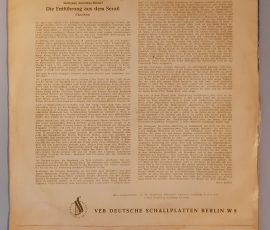 Wolfgang Amadeus Mozart – "Die Entführung Aus Dem Serail (Querschnitt)" (Eterna 8 20 039) Cover Rückseite Wolfgang Amadeus Mozart – "Die Entführung Aus Dem Serail (Querschnitt)" (Eterna 8 20 039) Cover Rückseite