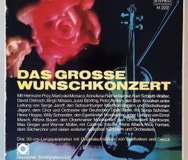 Various – "Das Grosse Wunschkonzert" (Deutscher Schallplattenclub – H 222) Box Vorderseite Various – "Das Grosse Wunschkonzert" (Deutscher Schallplattenclub – H 222) Box Vorderseite