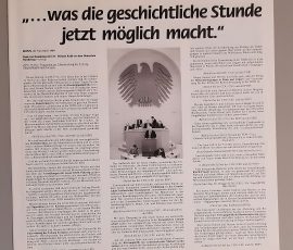 Dr. Helmut Kohl – " ...Was Die Geschichtliche Stunde Jetzt Möglich Macht" Cover Info