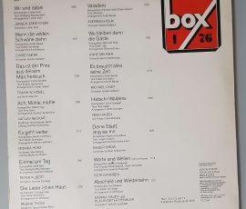 Various - "Box Nr. 1/76" (AMIGA – 8 55 432) Cover Rückseite Various - "Box Nr. 1/76" (AMIGA – 8 55 432) Cover Rückseite