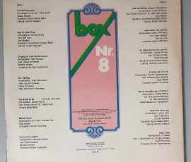 Various - "Box 8" (AMIGA – 8 55 368) Cover Rückseite Various - "Box 8" (AMIGA – 8 55 368) Cover Rückseite