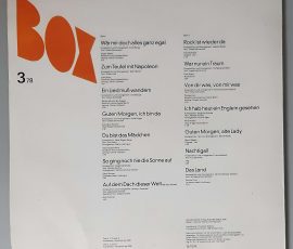 Various - "Box 3/78" (AMIGA – 8 55 620) Cover Rückseite Various - "Box 3/78" (AMIGA – 8 55 620) Cover Rückseite