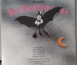 Nikolaus Harnoncourt "Die Fledermaus" von Johann Strauß (Teldec/ ETERNA – 7 29 279-280) Cover Vorderseite Nikolaus Harnoncourt "Die Fledermaus" von Johann Strauß (Teldec/ ETERNA – 7 29 279-280) Cover Vorderseite