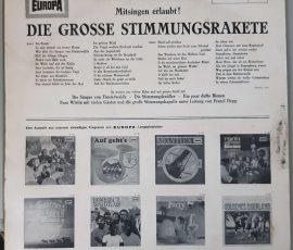 Various – Die Grosse Stimmungsrakete (Mitsingen Erlaubt!) (Europa - E 146) Cover Rückseite Various – Die Grosse Stimmungsrakete (Mitsingen Erlaubt!) (Europa - E 146) Cover Rückseite
