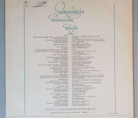 Various – "Weihnachtslieder" (ETERNA – 8 20 156) Cover Rückseite Various – "Weihnachtslieder" (ETERNA – 8 20 156) Cover Rückseite