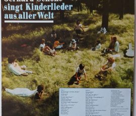 Gerhard Schöne- "Gerhard Schöne singt Kinderlieder aus aller Welt" (AMIGA – 8 45 312) Cover Rückseite Gerhard Schöne- "Gerhard Schöne singt Kinderlieder aus aller Welt" (AMIGA – 8 45 312) Cover Rückseite