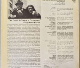 Belafonte / Mouskouri – An Evening With Belafonte / Mouskouri" (RCA – 27578-4) Cover Rückseite Belafonte / Mouskouri – An Evening With Belafonte / Mouskouri" (RCA – 27578-4) Cover Rückseite