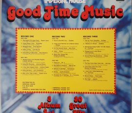 Various – "Good Time Music" (Imperial House – 466) Cover Rückseite Various – "Good Time Music" (Imperial House – 466) Cover Rückseite