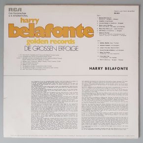 Harry Belafonte – "Golden Records" (RCA Victor – 64 402) Cover Rückseite Harry Belafonte – "Golden Records" (RCA Victor – 64 402) Cover Rückseite