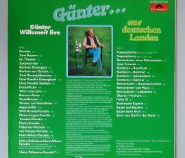 Günter Willumeit – "Günter... Aus Deutschen Landen" (Polydor – 2371 523) Cover Rückseite