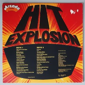 Various – "Hit Explosion - 20 Original Hits, 20 Original Artists"  (Arcade Records – ADE G 11) Cover Rückseite