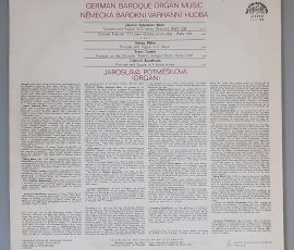 Jaroslava Potměšilová – "German Baroque Organ Music" (Supraphon – 1 11 1183) Cover Rückseite Jaroslava Potměšilová – "German Baroque Organ Music" (Supraphon – 1 11 1183) Cover Rückseite
