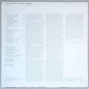 Georg Friedrich Händel – "Belsazar" (ETERNA – 8 26 757) Cover Rückseite Georg Friedrich Händel – "Belsazar" (ETERNA – 8 26 757) Cover Rückseite