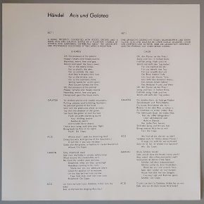 Georg Friedrich Händel – "Acis Und Galatea: Pastorale In Zwei Teilen" (ETERNA – 8 27 263) Info Georg Friedrich Händel – "Acis Und Galatea: Pastorale In Zwei Teilen" (ETERNA – 8 27 263) Info