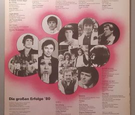 Various – "Die Großen Erfolge '80" (AMIGA – 8 55 801) Cover Rückseite Various – "Die Großen Erfolge '80" (AMIGA – 8 55 801) Cover Rückseite