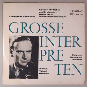 Yehudi Menuhin "Konzert Für Violine Und Orchester D-durOp. 61"(ETERNA – 8 25 450) Cover Vorderseite Yehudi Menuhin "Konzert Für Violine Und Orchester D-durOp. 61"(ETERNA – 8 25 450) Cover Vorderseite